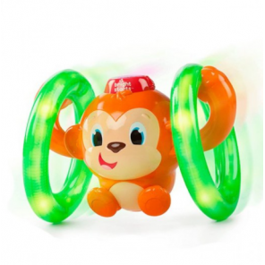 Aluguel brinquedo infantil macaco louquinho musical e luzes bright starts