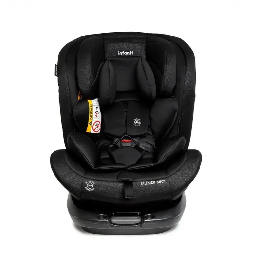 Cadeira Para Carro Mundi Isofix E Giro 360° Infanti Cor Preto Liso