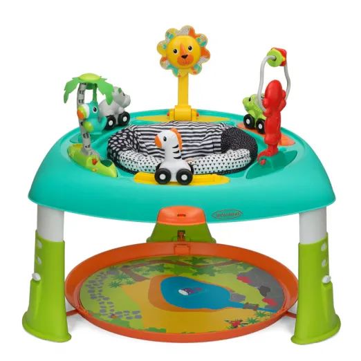 Aluguel Infantino Sit, Spin & Stand Entertainer, assento 360 e mesa de atividades