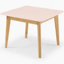 Aluguel Mesa De Madeira Infantil Rosa 
